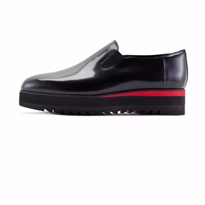 (W) Onitsuka Tiger Slip-on 'Black Red'
