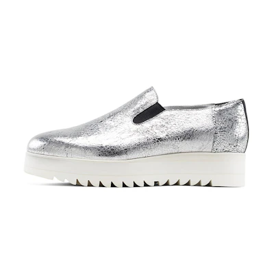 (W) Onitsuka Tiger Slip-on Platform 'Silver'