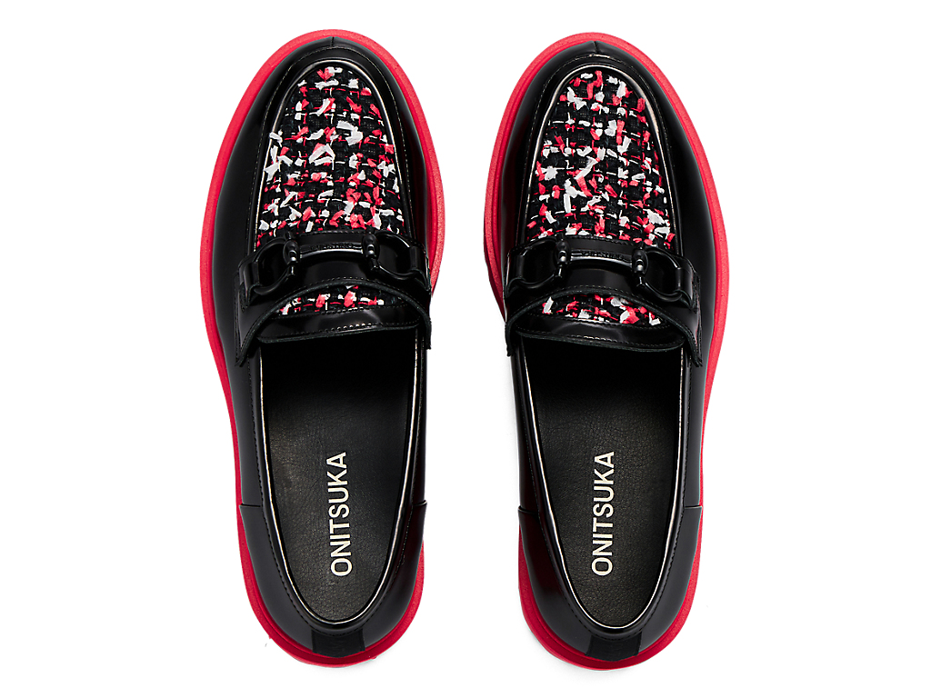 Details for (W) 鬼塚虎 THE ONITSUKA 紳士便鞋 黑/經典紅 1182A680-002