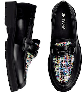 (W) Onitsuka Tiger THE ONITSUKA BIT LOAFER HITAM/BIRU DIRECTOIRE 1182A680-001 Cheap (W) Onitsuka Tiger THE ONITSUKA BIT LOAFER HITAM/BIRU DIRECTOIRE 1182A680-001