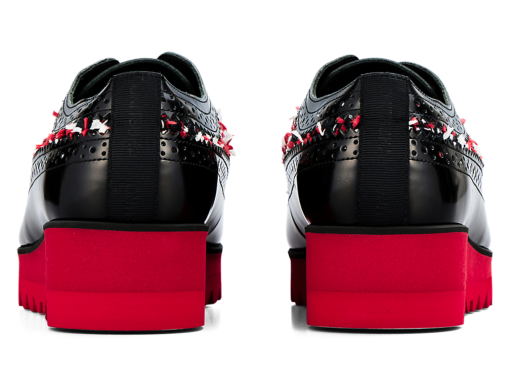 Purchase (W) オニツカタイガー THE ONITSUKA ブローグ ブラック/クラシックレッド 1182A679-002