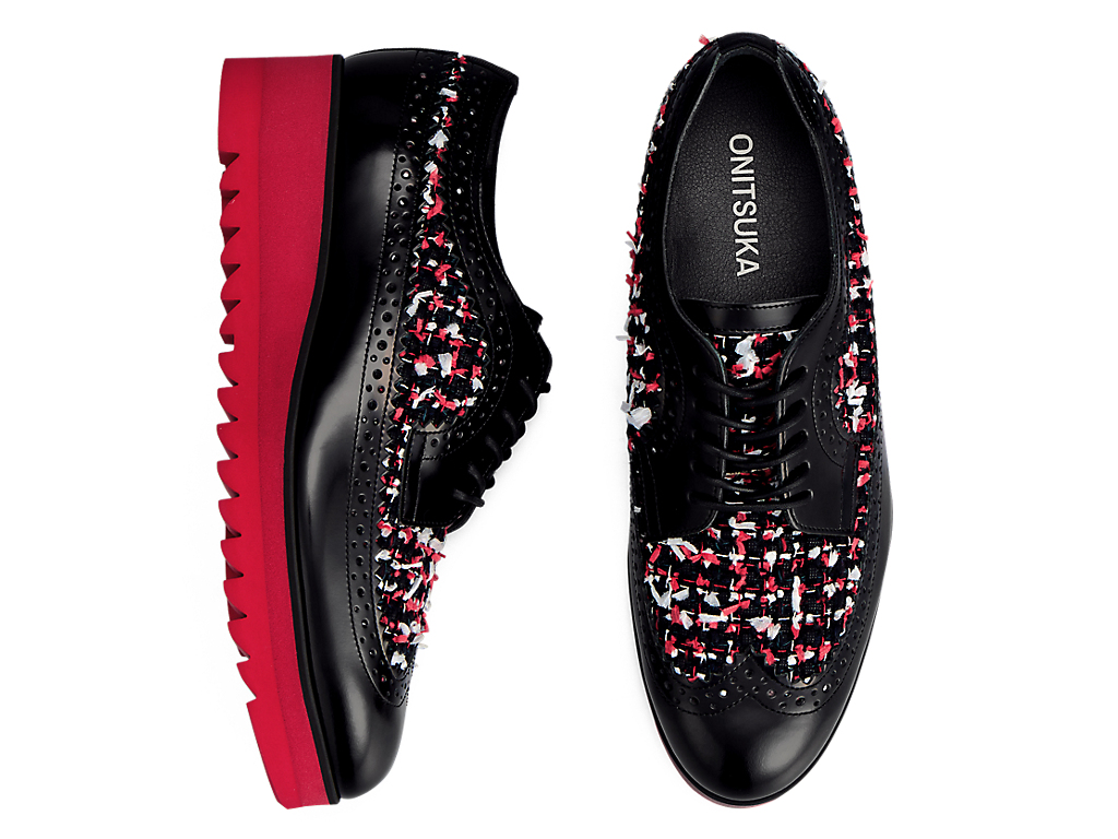 Cheap (W) オニツカタイガー THE ONITSUKA ブローグ ブラック/クラシックレッド 1182A679-002