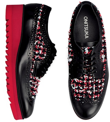 (Women) Onitsuka Tiger THE ONITSUKA BROGUE BLACK/CLASSIC RED 1182A679-002 Cheap (Women) Onitsuka Tiger THE ONITSUKA BROGUE BLACK/CLASSIC RED 1182A679-002