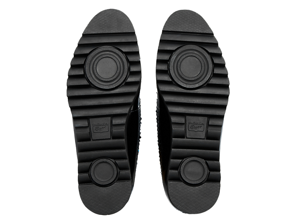 Sizing (W) オニツカタイガー THE ONITSUKA ブローグ ブラック/ディレクワイヤブルー 1182A679-001