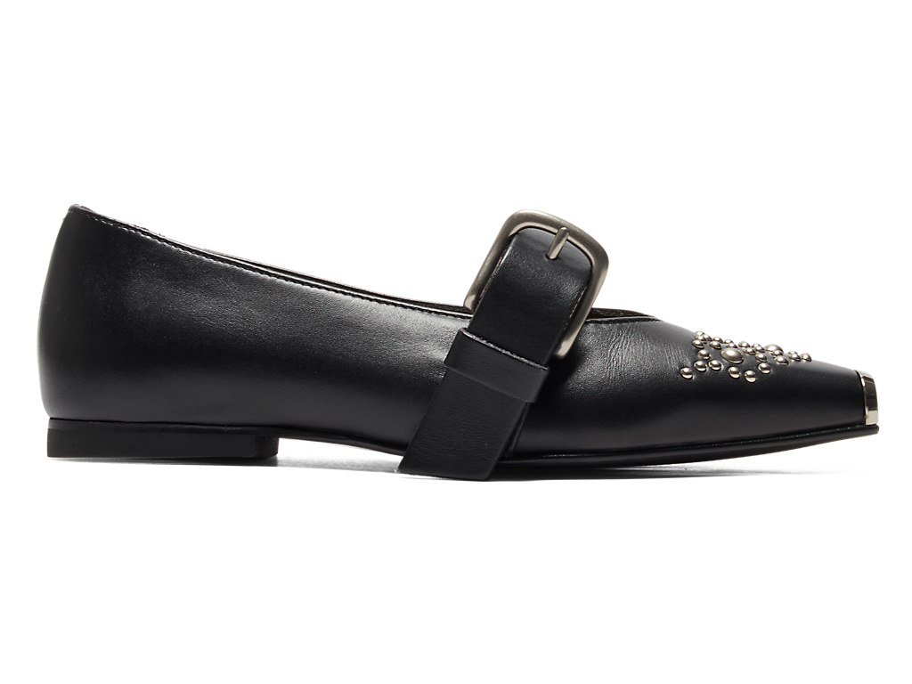 (Women) ONITSUKA TIGER TIGER BALLERINA STUDS BLACK/SILVER 1182A682-001