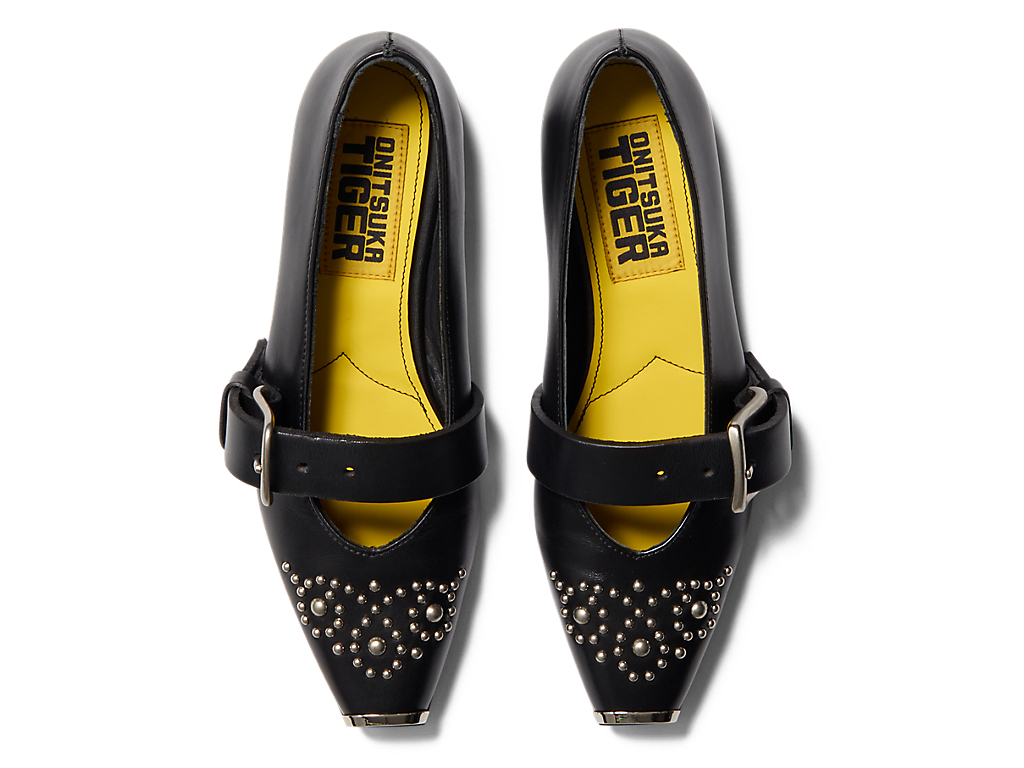 Details for (W) 鬼塚虎 TIGER BALLERINA 鉚釘 黑/銀 1182A682-001