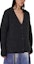 Purchase (W) OUR LEGACY Hitam V-Neck Lengan Panjang Cardigan Rajut Polos Sweater W4223WCGM