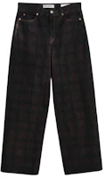 Order (W) OUR LEGACY 寬版格紋棕色長褲 W2235FOB