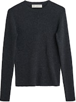 (Women) OUR LEGACY Solid Color Crewneck Long Sleeve Sweater Navy Blue (). W4233CA (Women) OUR LEGACY Solid Color Crewneck Long Sleeve Sweater Navy Blue (). W4233CA