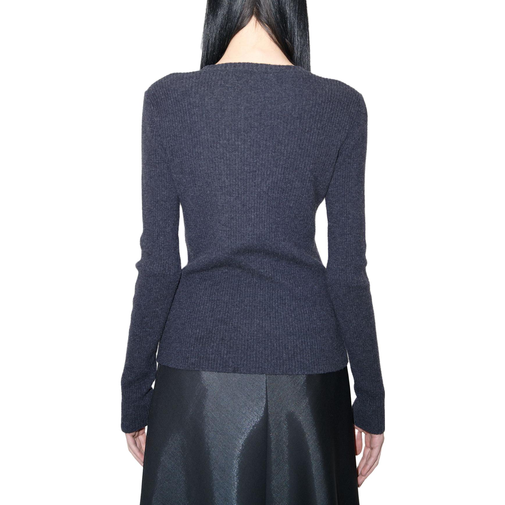 Purchase (W) OUR LEGACY Sweter Lengan Panjang Crewneck Warna Solid Biru Navy. W4233CA