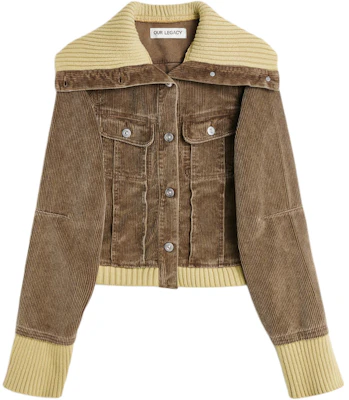 (W) アワーレガシー SS24 シングルブレストカラー ジャケット カーキ W2245LB Buy (W) アワーレガシー SS24 シングルブレストカラー ジャケット カーキ W2245LB