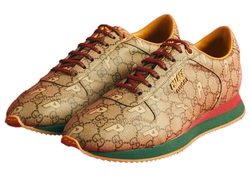 (W) Palace Gucci GG-P Supreme Sneaker Beige