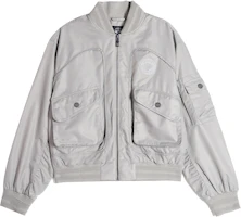 (Women) Palladium Classic Logo Jacquard Iris Loose Fit Long Sleeve Bomber Jacket. 199751-031 (Women) Palladium Classic Logo Jacquard Iris Loose Fit Long Sleeve Bomber Jacket. 199751-031