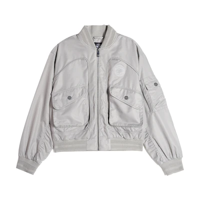 (Women) Palladium Classic Logo Jacquard Iris Loose Fit Long Sleeve Bomber Jacket. 199751-031