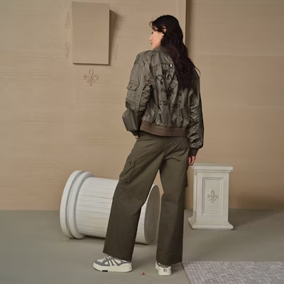 (W) Palladium 經典Logo提花藍紫寬鬆版長袖飛行夾克外套 199751-031 11