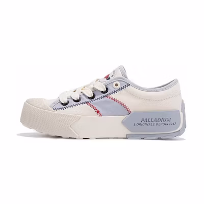 (W) Palladium Canvas Low 'White Grey'