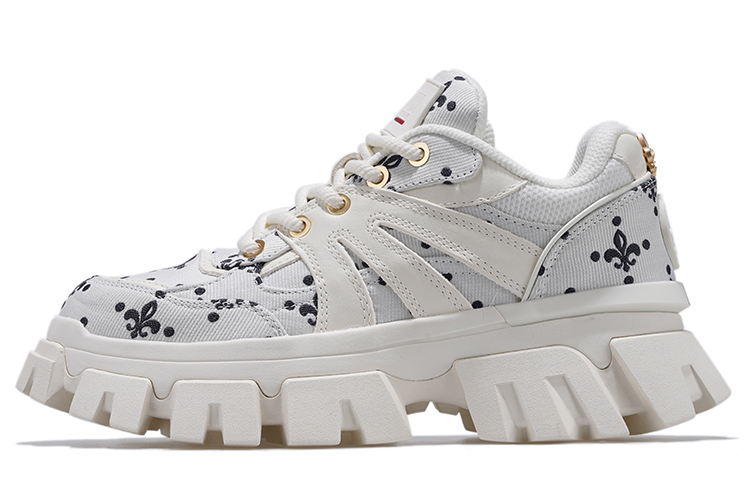 (W) Palladium Chunky 'Iris Black and White'