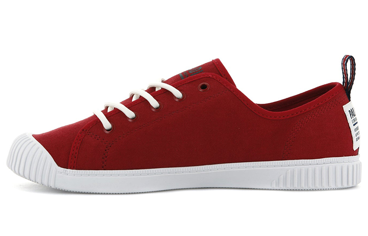 (Women) Palladium Easy Lace 'Trendy Low-Top Red Canvas' 96661-614-M