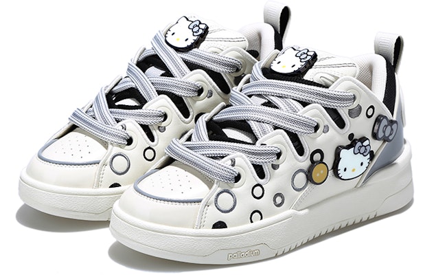 (W) 帕拉丁姆Hello Kitty低帮鞋'舒适休闲黑灰' 99228-140-M Shop (W) 帕拉丁姆Hello Kitty低帮鞋'舒适休闲黑灰' 99228-140-M