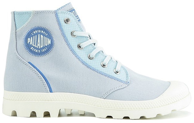 (Women) Palladium High-Top Canvas Sneaker 'Ice Blue Patchwork' 77799-430-M Order (Women) Palladium High-Top Canvas Sneaker 'Ice Blue Patchwork' 77799-430-M