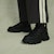 (W) But Palladium High-Top 'Oyster Black'. 99006-072-M