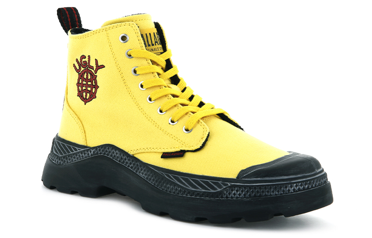 Lookbook (Women) Palladium Jazzelle Pallakix Hi Canvas 'Yellow' 96715-703-M