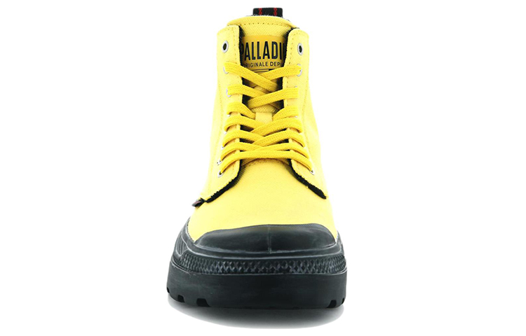 Shop (Women) Palladium Jazzelle Pallakix Hi Canvas 'Yellow' 96715-703-M
