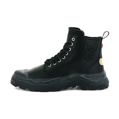(W) Palladium Jazzelle Pallakix Hi Leather 'Black Outdoor'