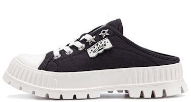 (Women) Palladium Palla Shock Mule 'Black and White' 97908-002-M (Women) Palladium Palla Shock Mule 'Black and White' 97908-002-M