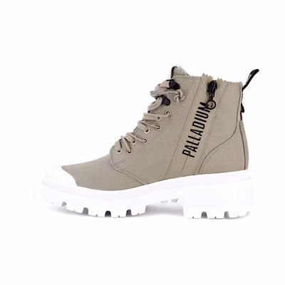 (W) Palladium Pallabase Metro 'Khaki High-Top'