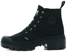 (Women) Palladium Pallabase Twill 'Dune High-Top Black Canvas' 96907-008-M (Women) Palladium Pallabase Twill 'Dune High-Top Black Canvas' 96907-008-M