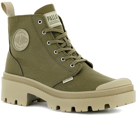 (Women) Palladium Pallabase Twill 'Dune High-Top Thick Sole Canvas Brown' 96907-204-M Lookbook (Women) Palladium Pallabase Twill 'Dune High-Top Thick Sole Canvas Brown' 96907-204-M
