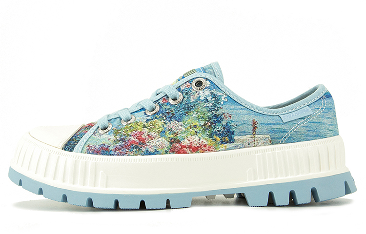 (W) Palladium Pallashock Lo 'Blossom Blue Mix'