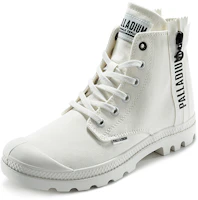 Order (W) Palladium Pampa 2 Back Zip Cvs ''Witte Canvas Hoge Sneakers'' 97084-116-M
