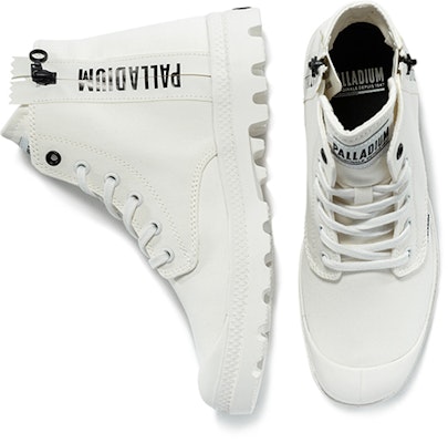 (W) Palladium Pampa 2 Back Zip Cvs 'Kanvas Putih Tinggi' 97084-116-M Shop (W) Palladium Pampa 2 Back Zip Cvs 'Kanvas Putih Tinggi' 97084-116-M