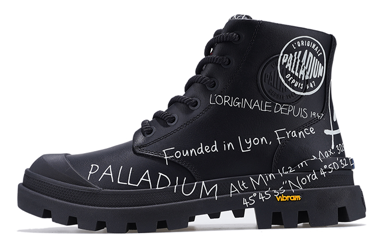 (Women) Palladium Pampa Hi 'Black and White' 98961-002-M