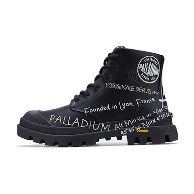 (W) Palladium Pampa Hi 'Black and White'