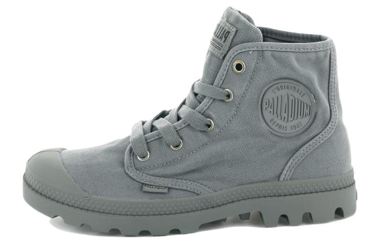 (Women) Palladium Pampa Hi 'Grey Canvas' 92352-011-M
