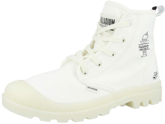 (Women) Palladium Pampa Hi 'Shake Retro Artistic White' 96637-051-M Order (Women) Palladium Pampa Hi 'Shake Retro Artistic White' 96637-051-M