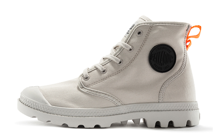 (Women) Palladium Pampa Hi Twill 'Lunar Grey' 97074-019-M