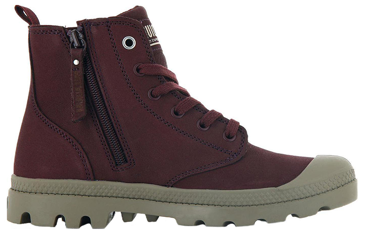 (W) Palladium Pampa Hi Zip 'Chocolate Red' 圖 3