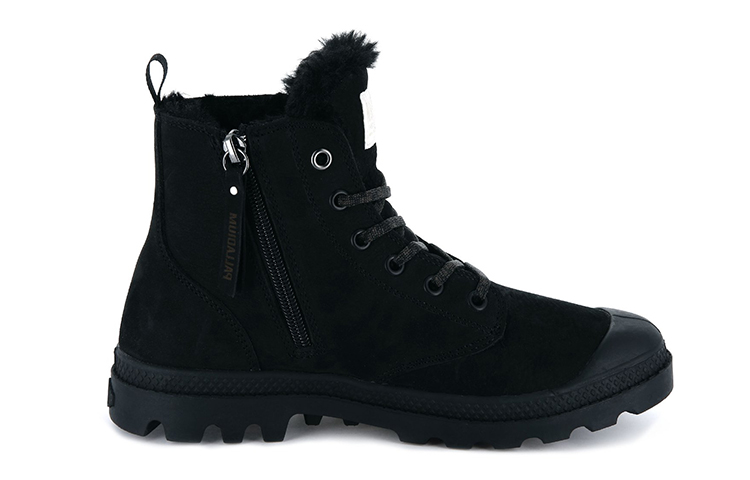 (W) Palladium Pampa Hi Zip 'Fur-Lined Black' 圖 2
