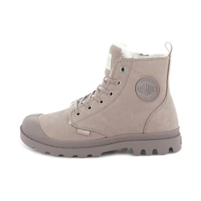 (W) Palladium Pampa Hi Zip 'Grey Pink'