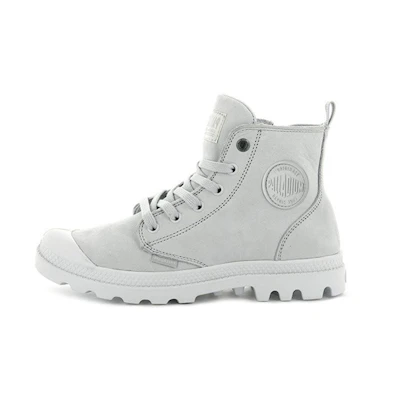 (W) Palladium Pampa Hi Zip NBK 'Grey White'