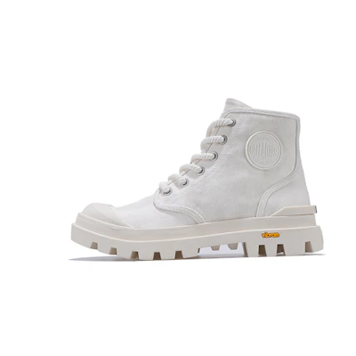 (W) Palladium Pampa High 'Vintage Wash Dove Grey'