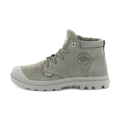 (W) Palladium Pampa Lo Cuff Lea 'Grey Casual High-Top'