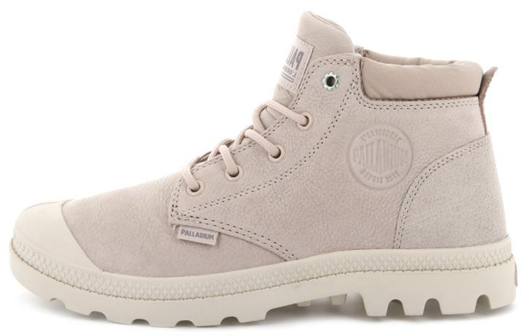 (W) Palladium Pampa Lo Cuff Lea 'Pink Casual High-Top'