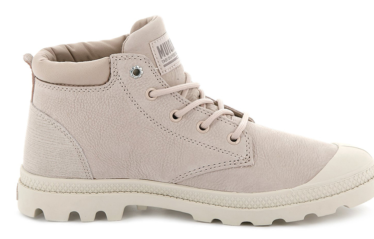 (W) Palladium Pampa Lo Cuff Lea 'Pink Casual High-Top' 圖 2