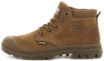 (Women) Palladium Pampa Lo Cuff Leather 'Brown Outdoor' 95561-257-M (Women) Palladium Pampa Lo Cuff Leather 'Brown Outdoor' 95561-257-M