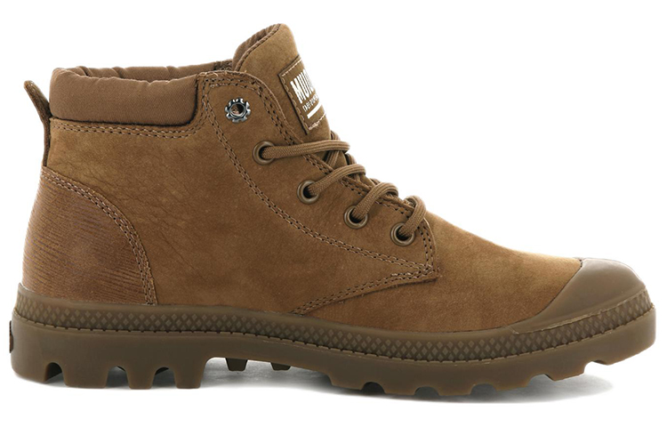 Order (Women) Palladium Pampa Lo Cuff Leather 'Brown Outdoor' 95561-257-M